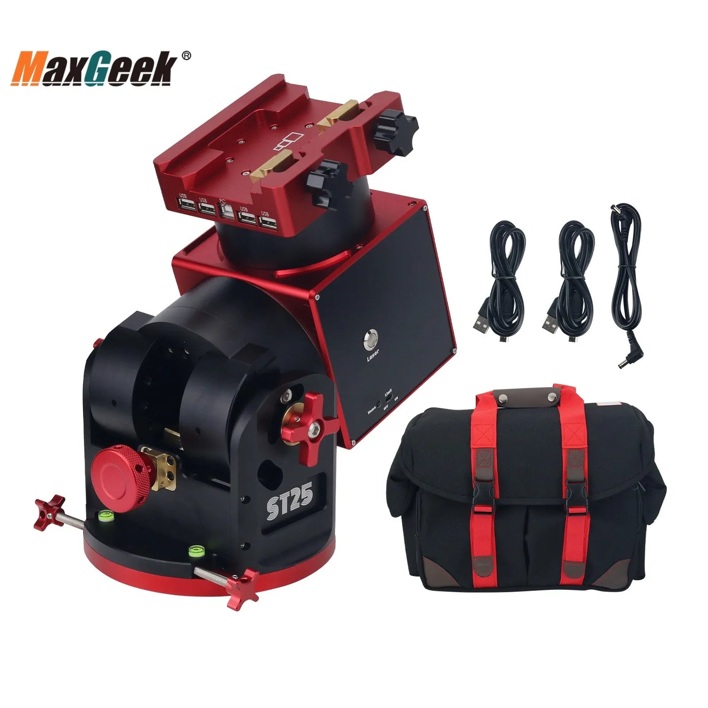 Maxgeek ST25 Pro Harmonic Equatorial Mount – 30kg Payload, Built-in Hub, Mechanical Safety