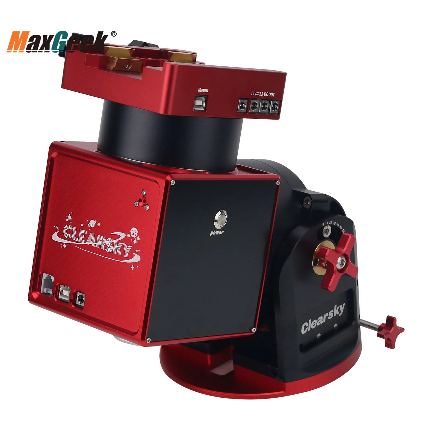 Maxgeek ST25 Pro Harmonic Equatorial Mount – 30kg Payload, Built-in Hub, Mechanical Safety